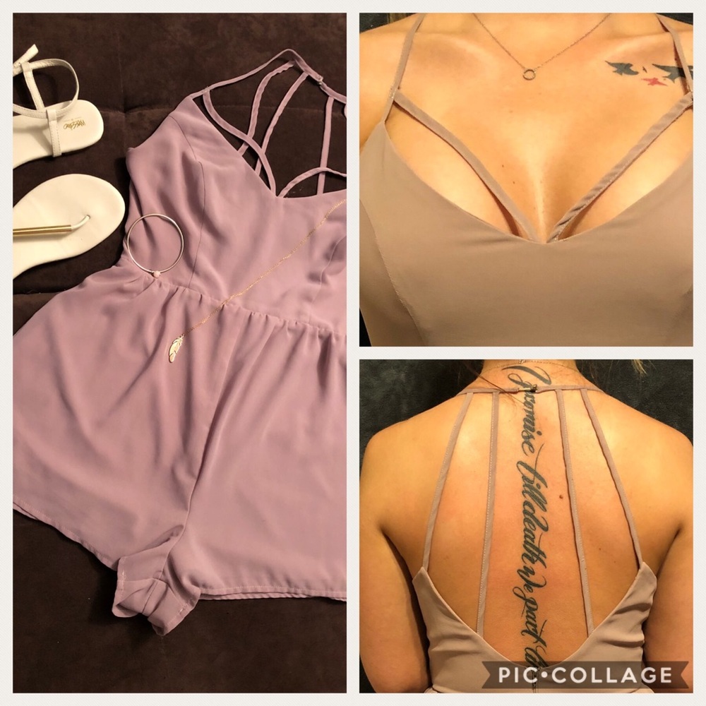 Sexy nude romper size M